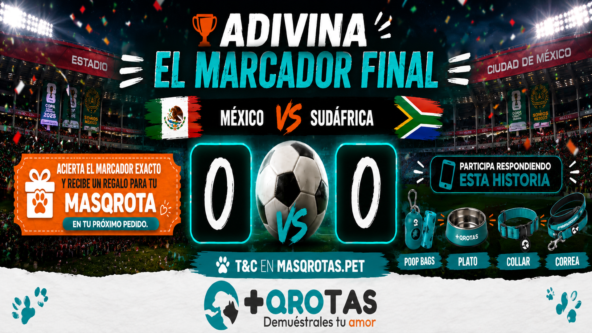 MasQrotas México vs. Sudáfrica